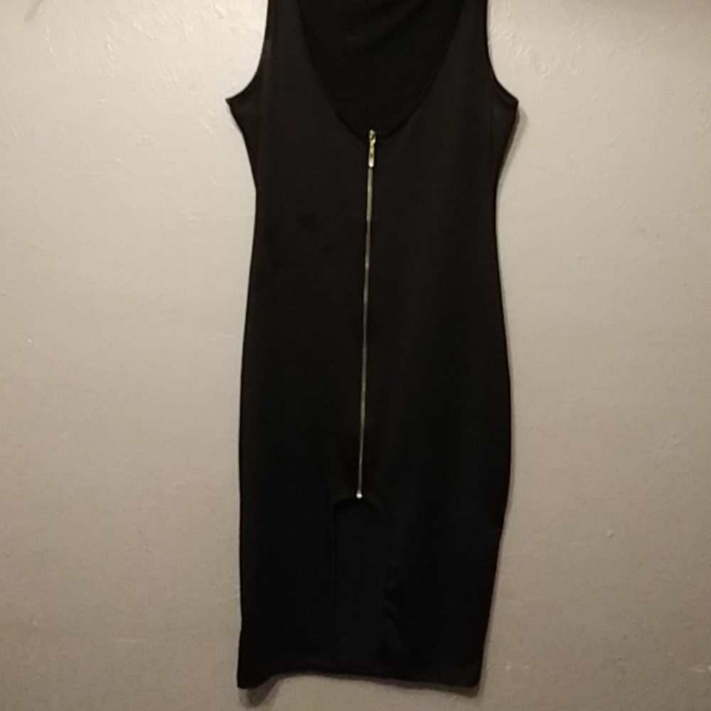 Black zip front dress size 3X